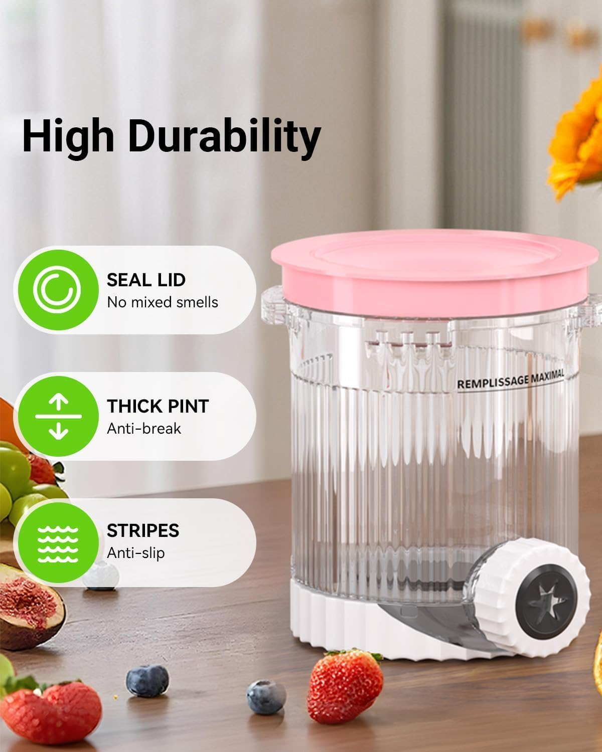 4 Pack for Ninja Creami Swirl Pints and Lids Compatible with Ninja NC700 Series, NC701, NC701C, Creami Containers for Swirl Ice Cream & Soft Serve Makers, Bpa-Free, Dishwasher Safe (4-Pack) image number 3