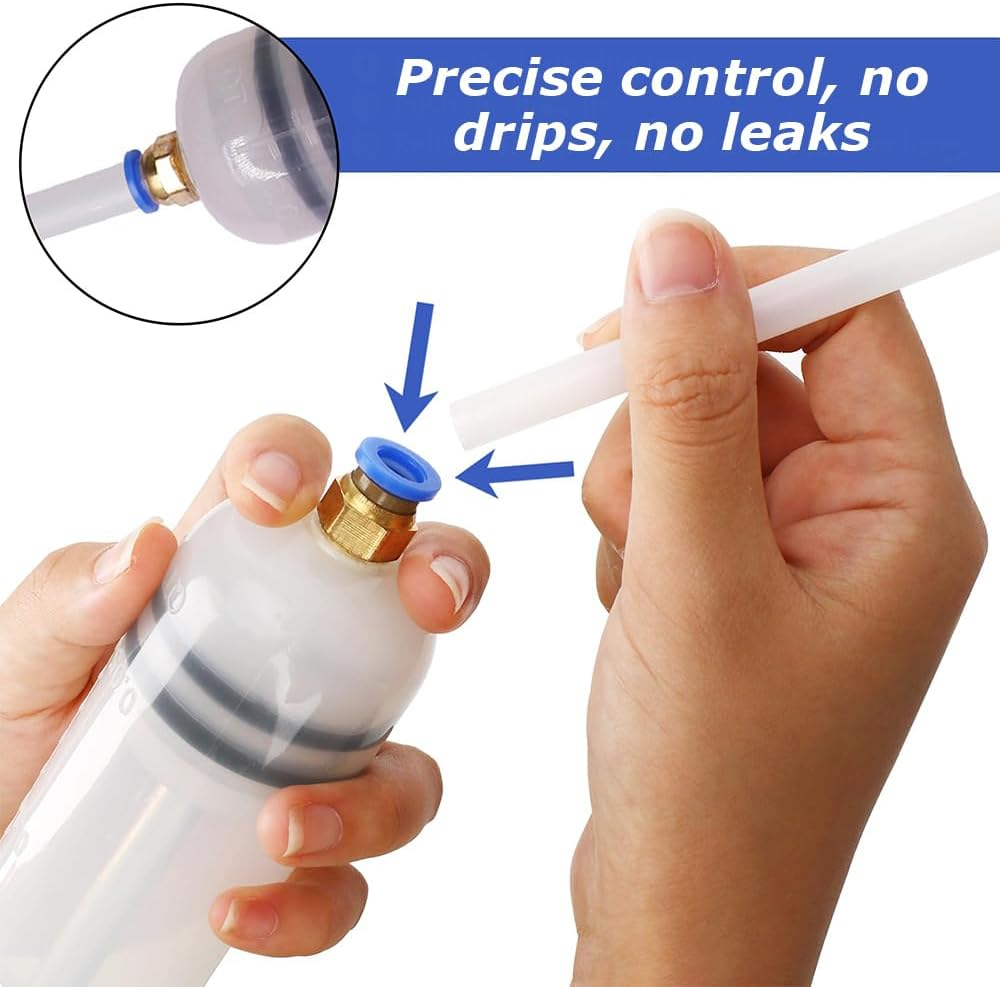 500Cc Oil Fluid Extractor and Filler Pump, Oil Change Syringe with Hose, Manual Vacuum Suction Pump, Suitable for Brake Fluid, Transmission Oils, Coolant, Engine image number 5