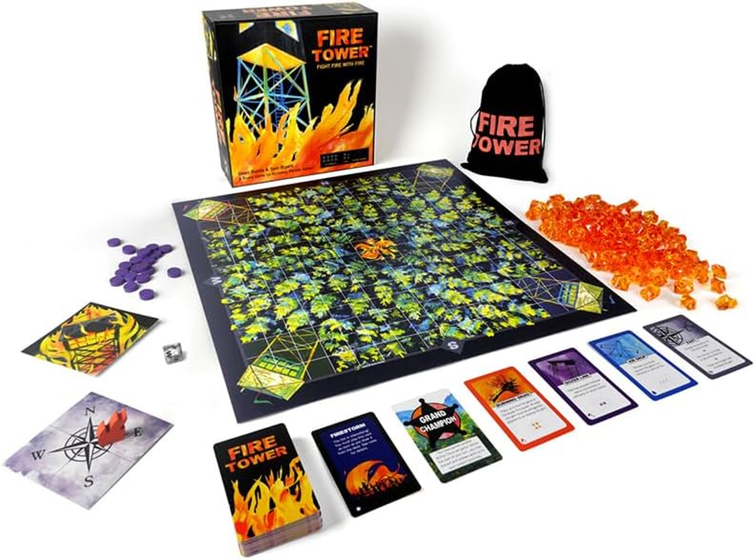 Runaway Parade Games Fire Tower Board Game Standard Edition - Fight Fire with Fire in This Fast Paced Competitive Game | Easy to Learn | 15-30 Min image number 1