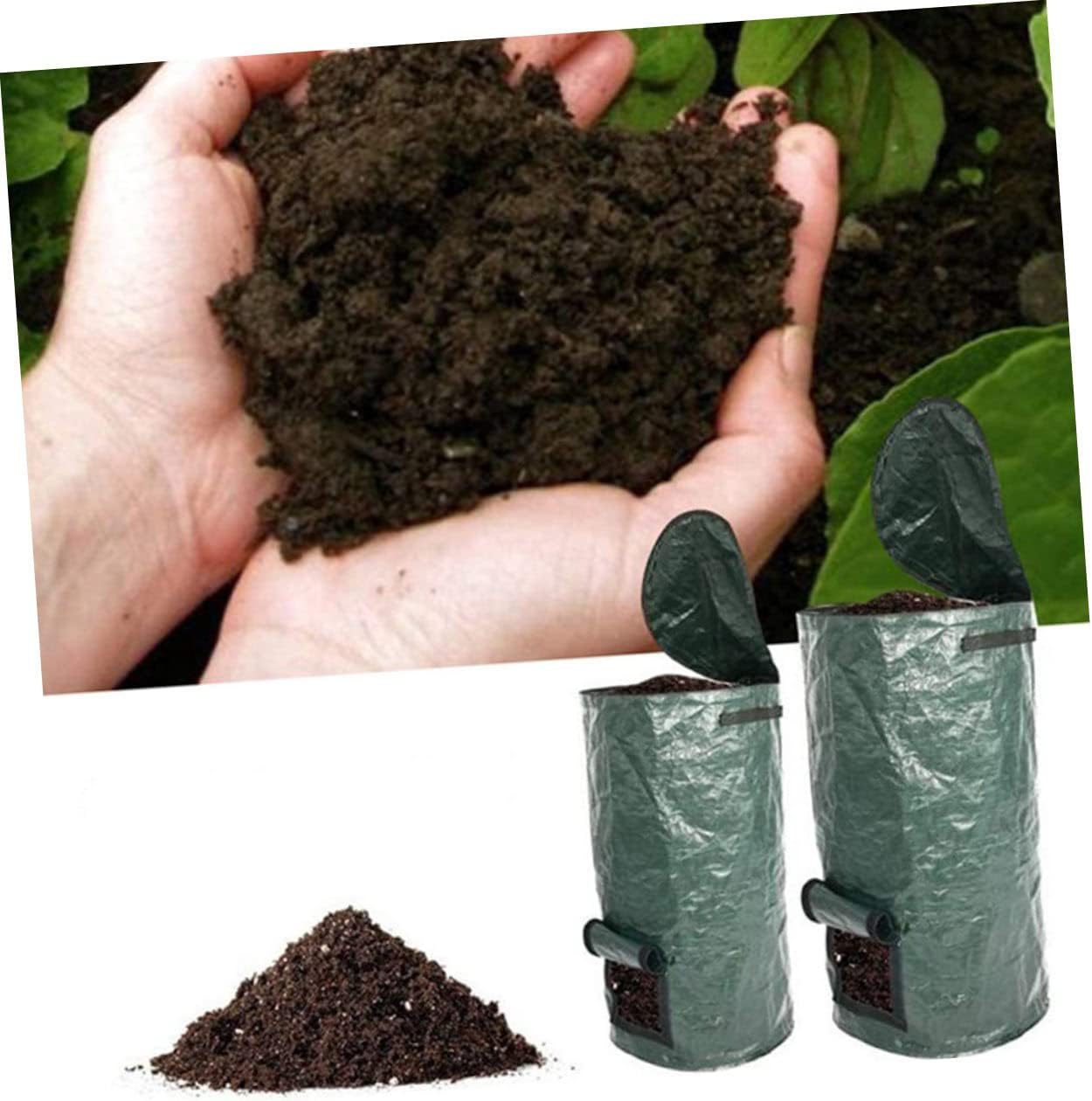 BESPORTBLE 2Pcs Large Capacity Garden Bag for Collecting and Waste Storage for Outdoor Use Kitchen Waste Composting and Organizing image number 2