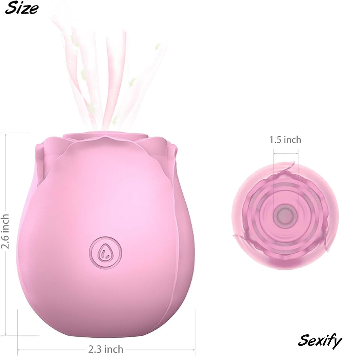 YUKAIONE 2024 New Roses Sex Toys for Women, Female Sucking Sex Stimulator for Clitoral Nipple Stimulation, G-Spot Masturbator, Personal and Partner Massager for Female Adult Sex Toys. (Pink) image number 6