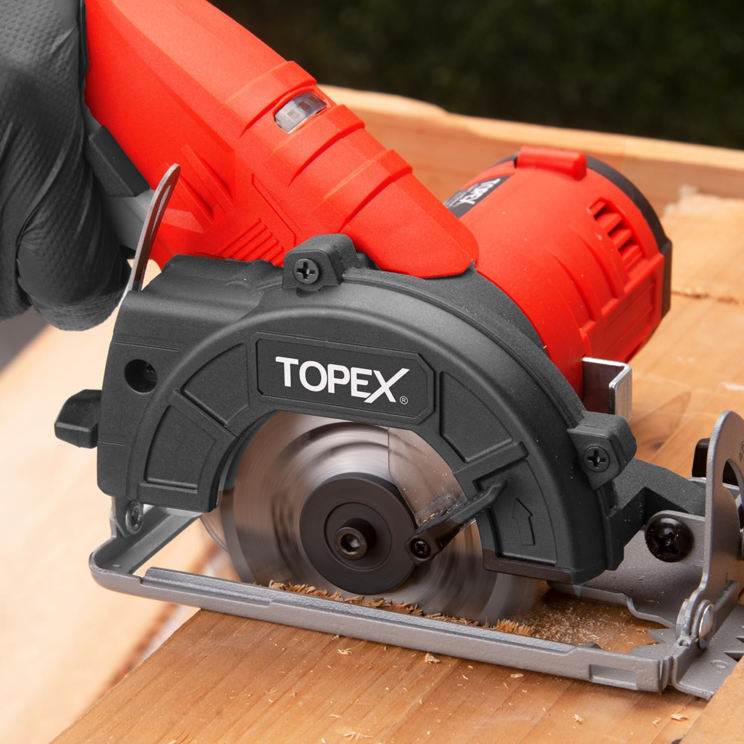 TOPEX 12V Cordless Power Tool Kit Angle Grinder Circular Saw LED Torch image number 4