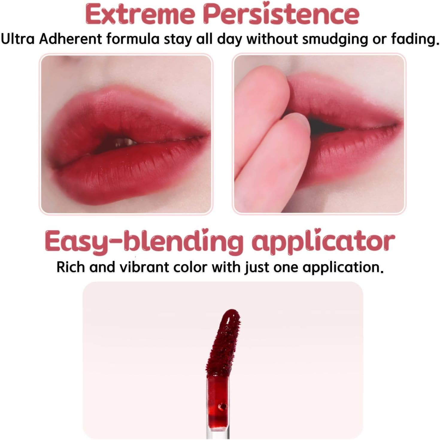 BBIA Air Fit Tint - Ultra Adherent Fixing Lip Stain Long-Lasting Lightweight High Pigment Clear Colors Non-Smudging Airy Velvet Matte Finish Korean Daily Makeup Lip Tint (02 so SWEET, Pack of 1) image number 5