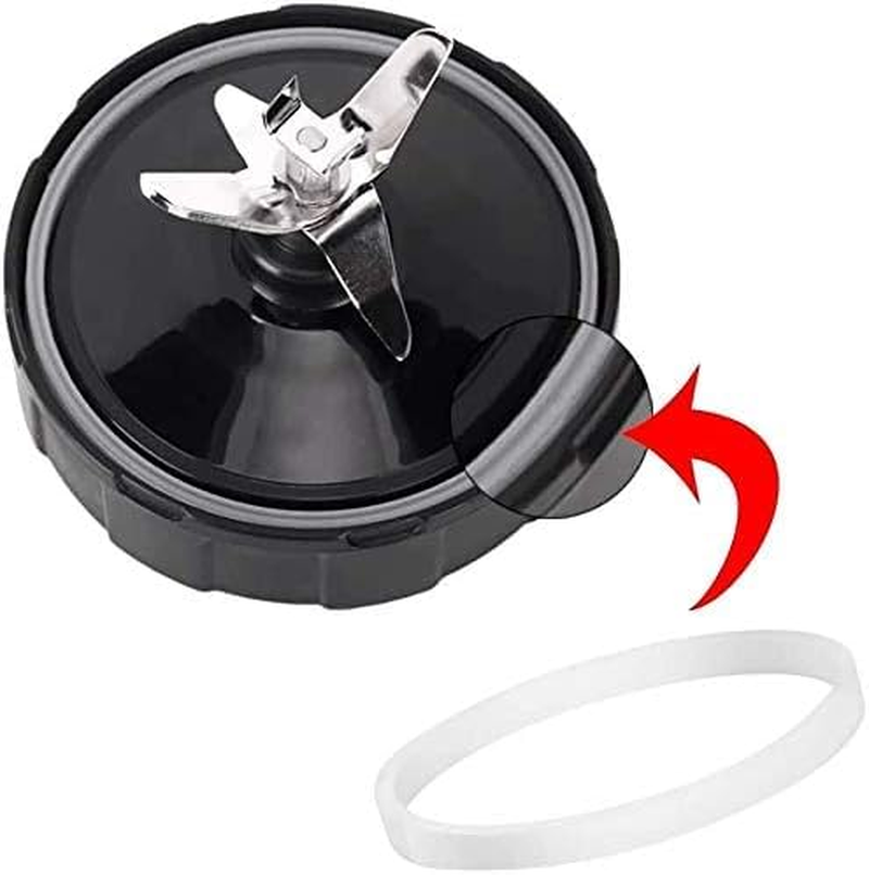 6 PCS Rubber Gaskets, 3.94 Inch 10Cm Leakproof Sealing Gaskets White Rubber O-Ring, Blender Replacement Gasket,Replacement Parts for Ninja Blender BL480 BL680 BL910 CT680 (Compatibility) image number 1