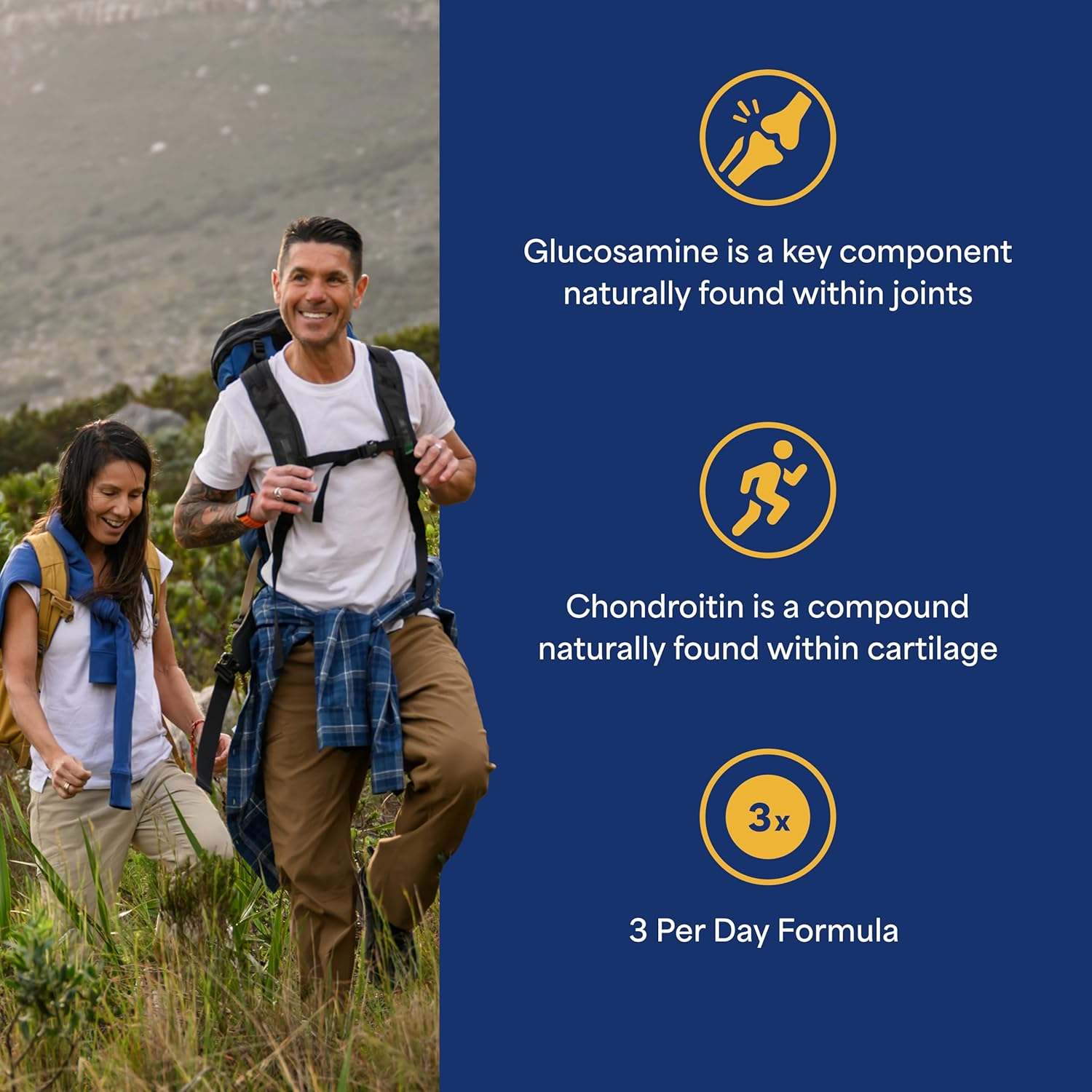 Puritans Pride Double Strength Glucosamine, Chondroitin and Msm Joint Soother, 240 Count image number 5