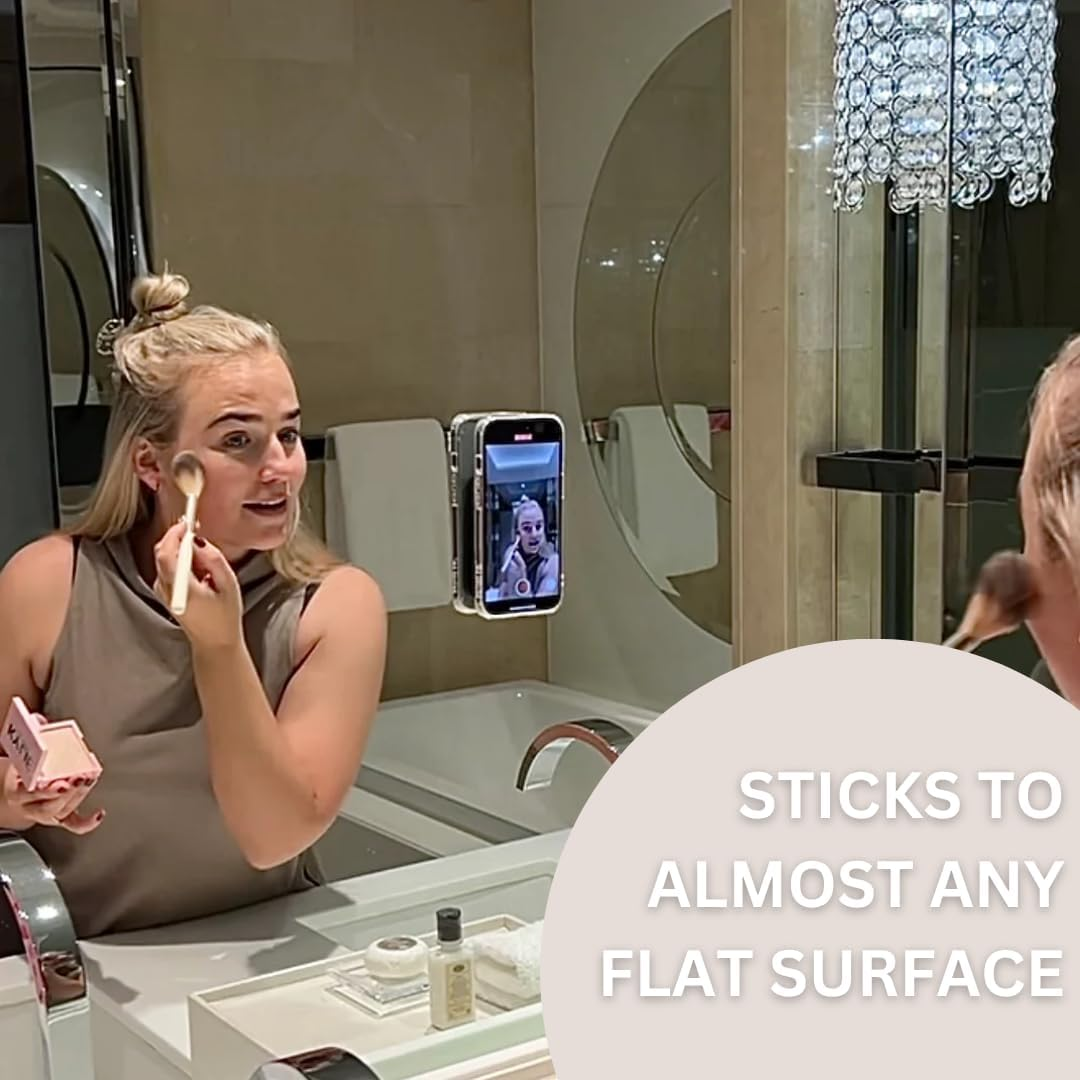 Picturepal Suction Phone Mount Purple - Magnetic Snap-On Iphone Holder - Detachable Mag Mount for Hands-Free Content Creation - Compatible with Iphone 15/14/13/12 Pro Max (Purple) image number 2