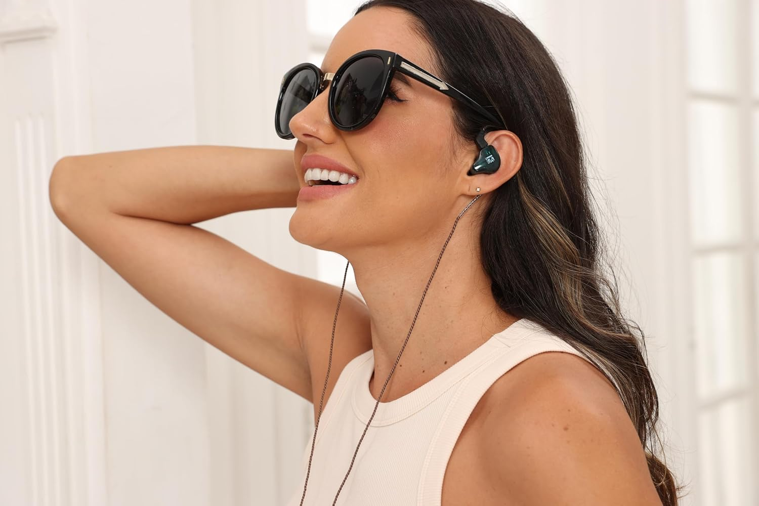 KBEAR KS2 Iem Earbuds Yinyoo KS2 Inear Earphones with Microphone in Ears Monitors with Detachable Cable 1DD 1BA Hybrid in Ear Gaming Headphones for Gaming PC Smart Phone Device (With Mic, Purple-Blue) image number 6