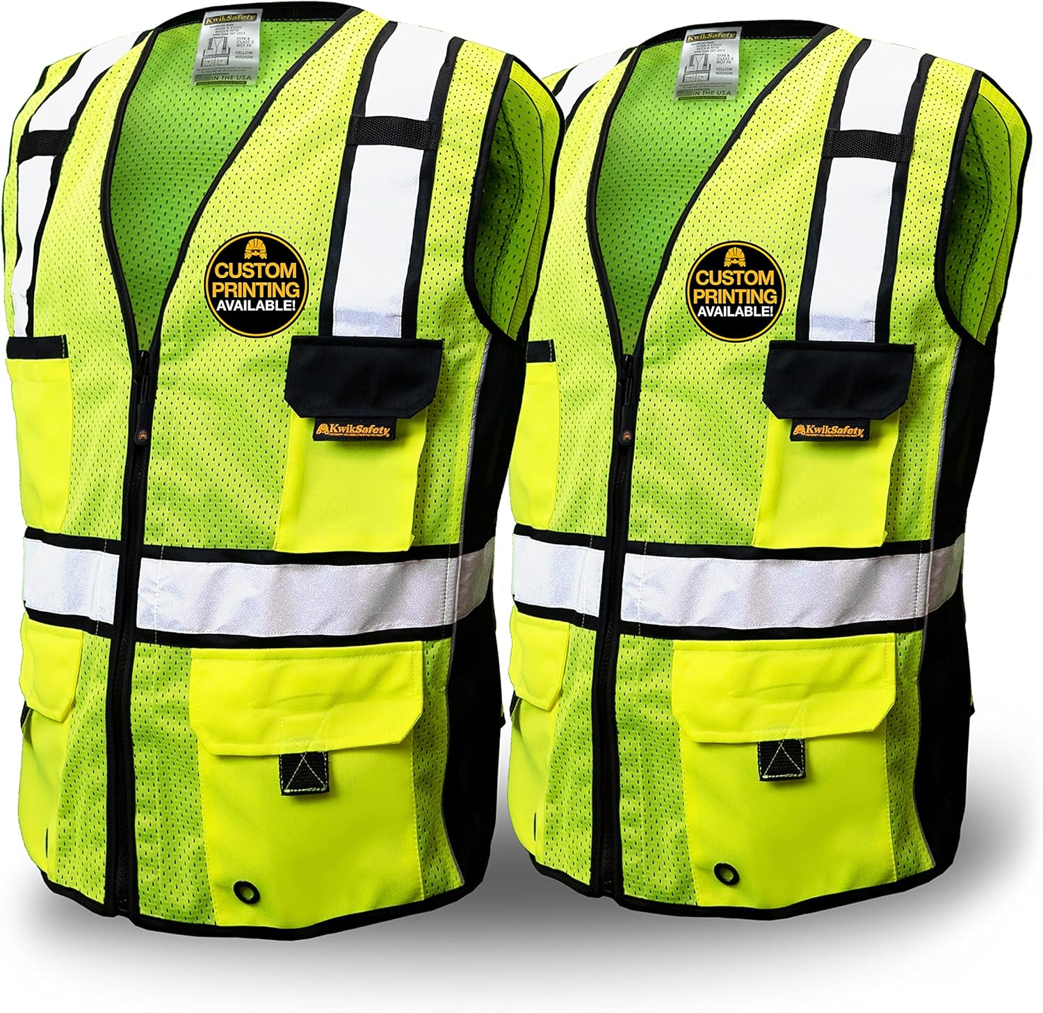 Kwiksafety - Charlotte, NC - Roadboss Econ & Premium Safety Vest ANSI Tested OSHA image number 2