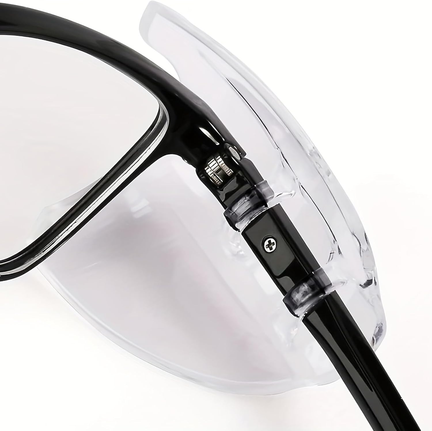 Eye Glasses Side Shields，5 Pairs Slip on Side Shields for Safety Glasses Side Shields for  Glasses for Small to Medium Eyeglasses image number 3