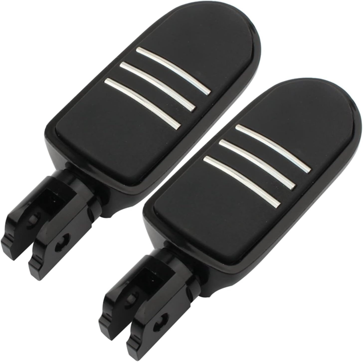 TRUSTTWO Motorcycle Driver Passenger Front/Rear CNC Compatible with Harley Softail Fat Bob Breakout Street Bob 2018-2021 the New (Color : E Front Black) image number 4