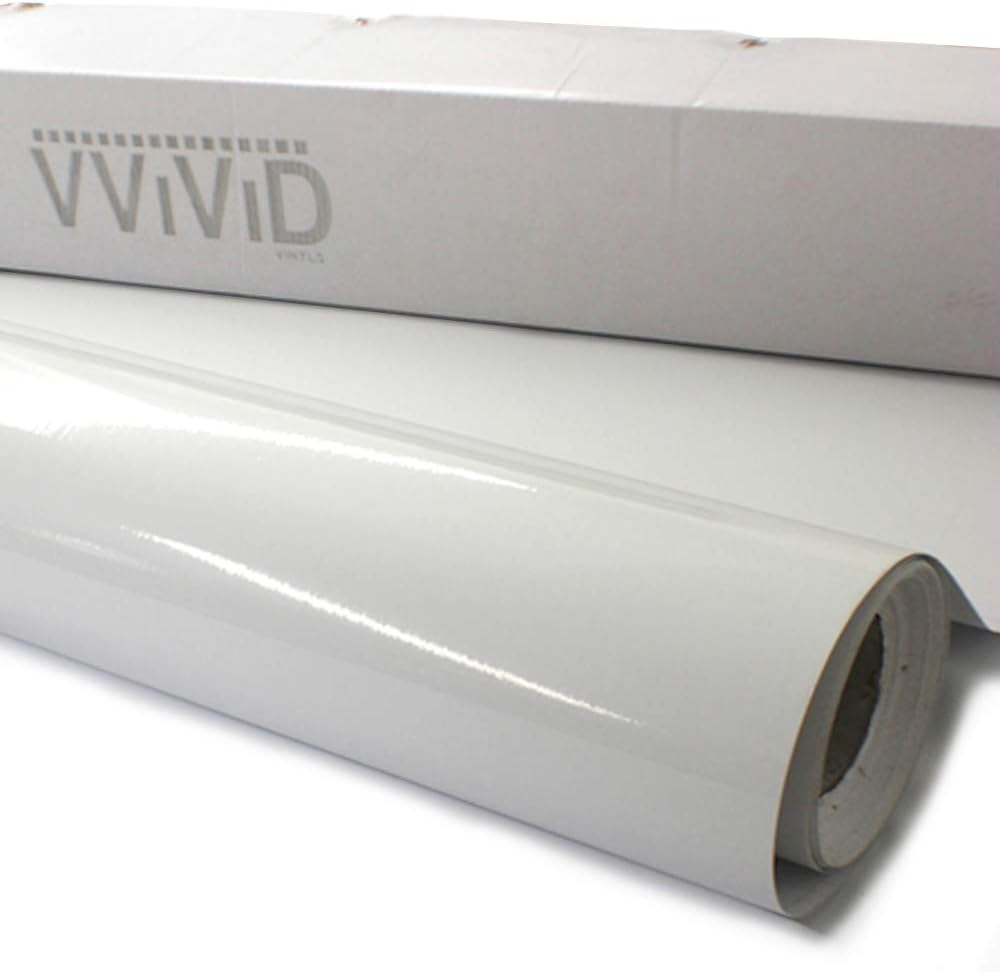 Vvivid Clear Lamination Vinyl Roll for Die-Cutter and Vinyl Plotter 17.9" X 54" 2-Roll Pack Gloss Finish
