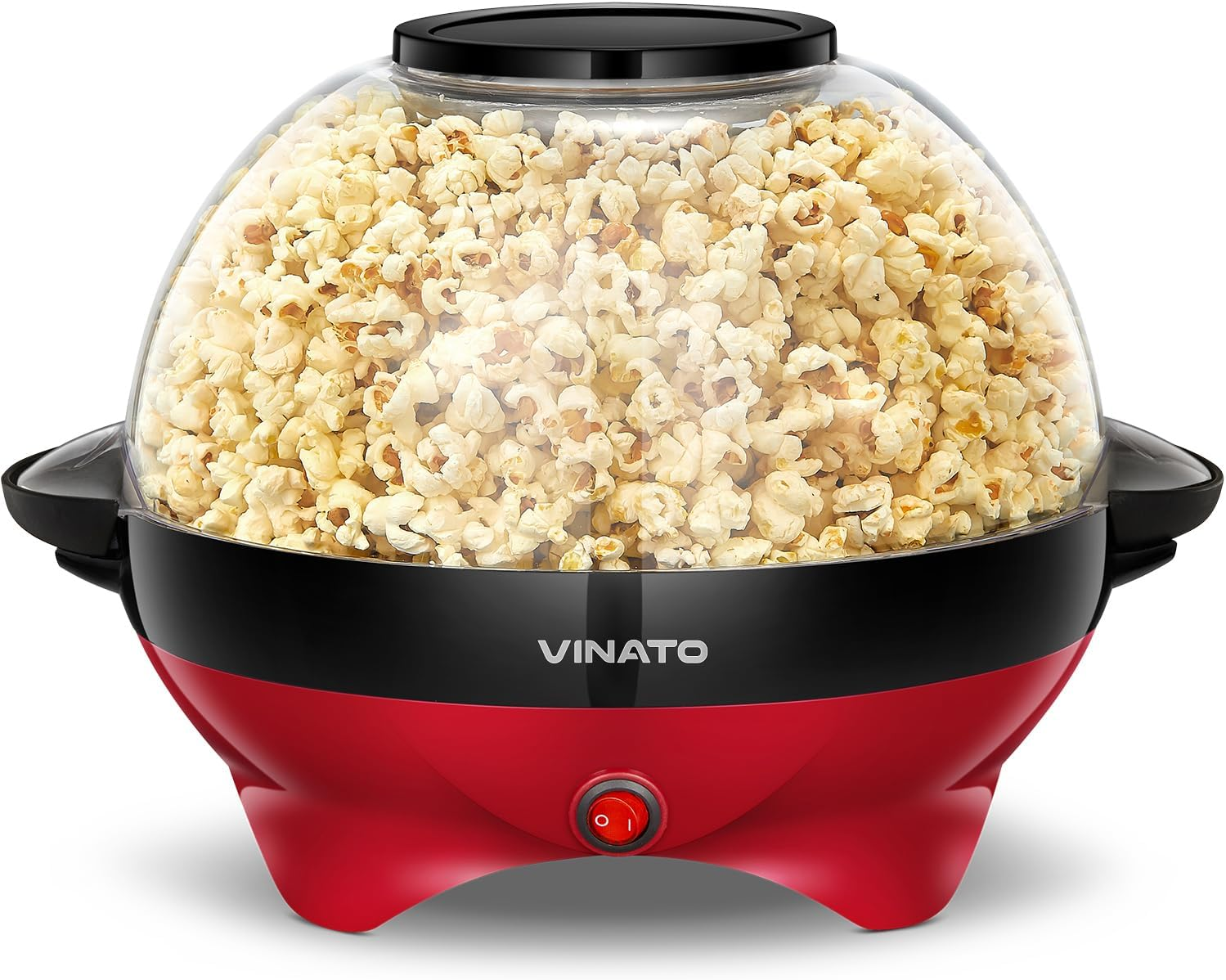 VINATO Popcorn Machine, Popcorn Maker for Home, Popcorn Popper Machine with Non-Stick Coating and Removable Heating Surface, 5 L, with Cool Touch Handles image number 2