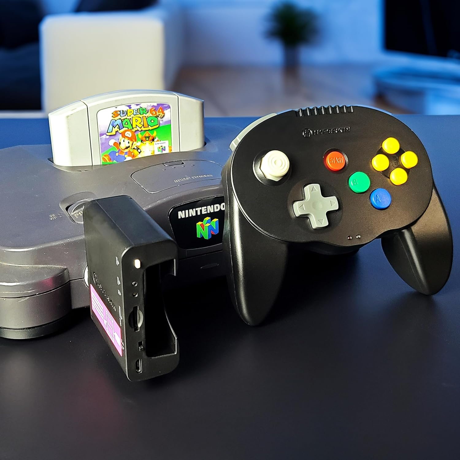 Hyperkin Admiral Premium BT Controller for N64 (Black) image number 1