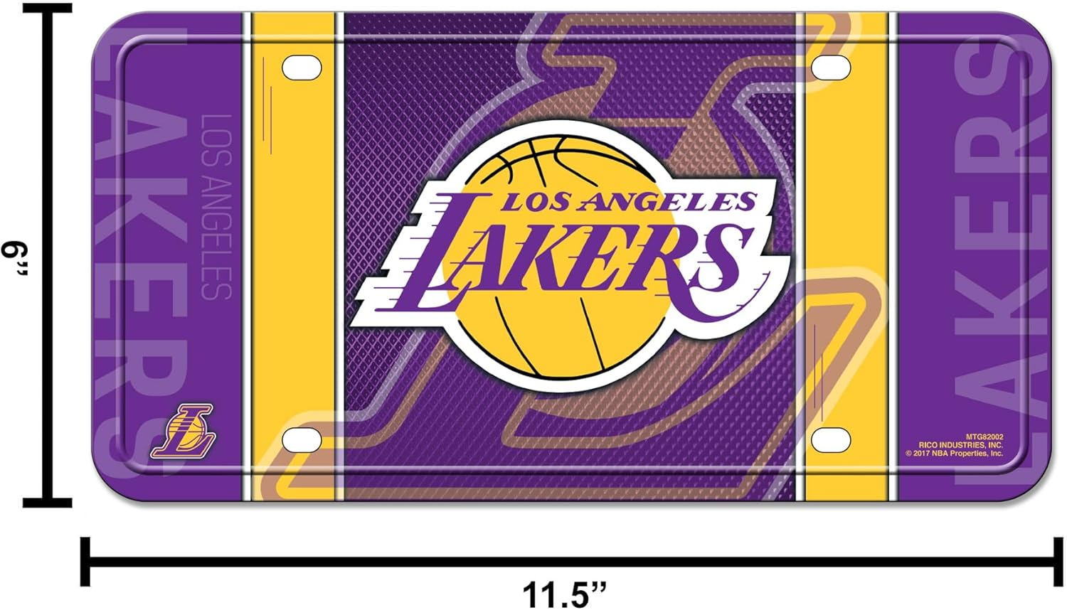 NBA Metal License Plate Tag image number 2