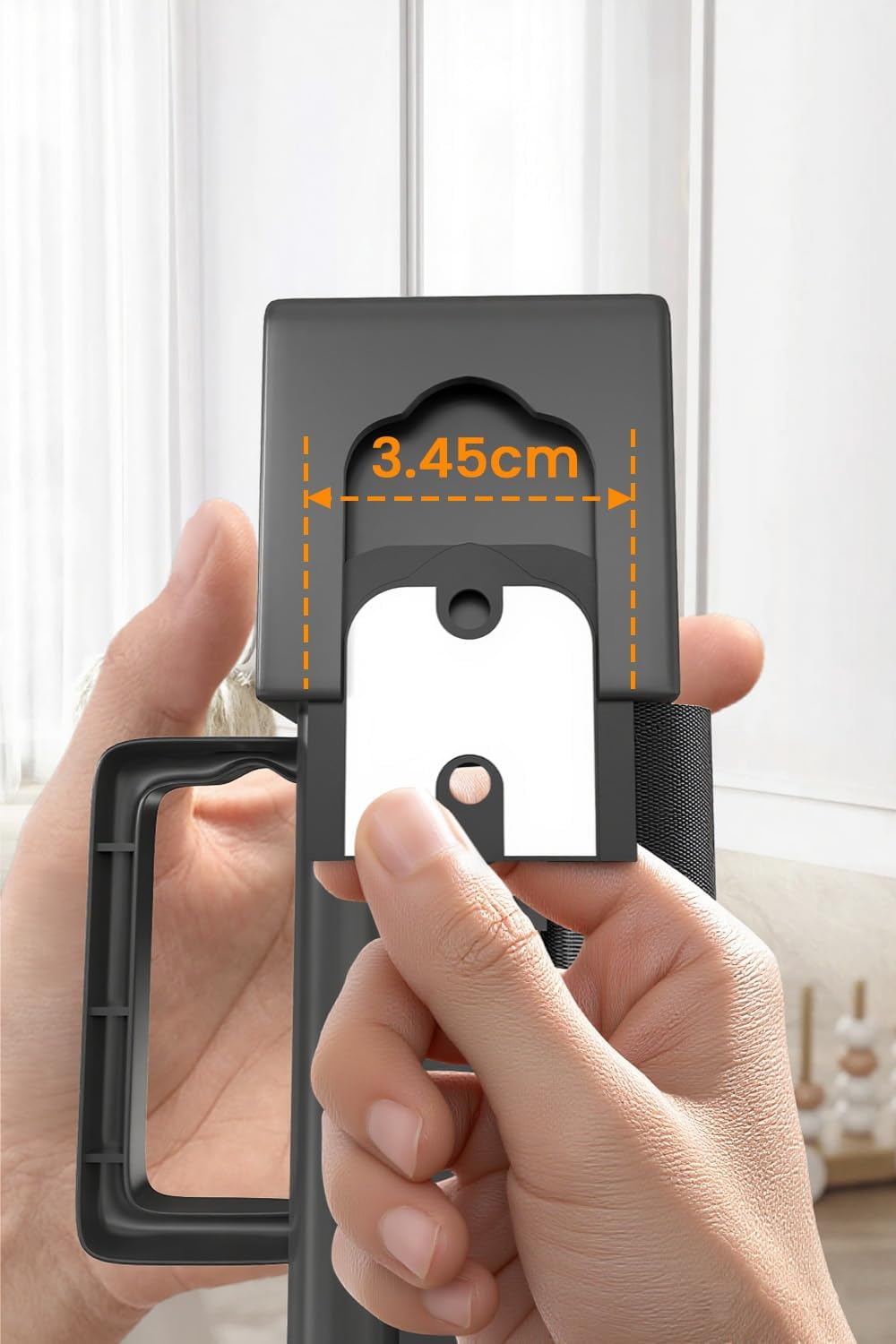 Yaekea Retractable Baby Gate Replacement Parts Compatible with 55" W X 33" H Retractable Baby Gates Including 2 Latches+2 Brackets+1 Set of Screws for Dog Gate Easy Installation image number 1