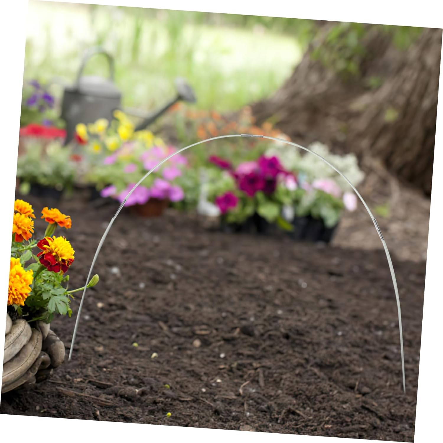 FONDOTIN Garden Flower Bed Support Stakes Greenhouse Holder Raised Bed Hoops Garden Tunnel Hoops Row Cover Gardening image number 3