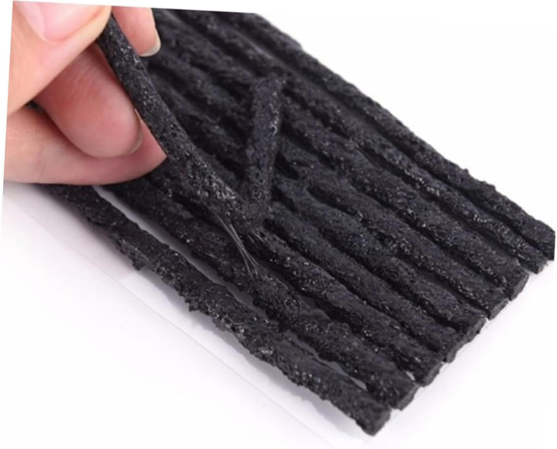DONFAMDS Car Tubeless Tire Repair Tool Seal Strip 30Pcs Black 100X3.5Mm Automotive Wheel Tire Tape Puncture Fixing for Quick Tyre Repair image number 1