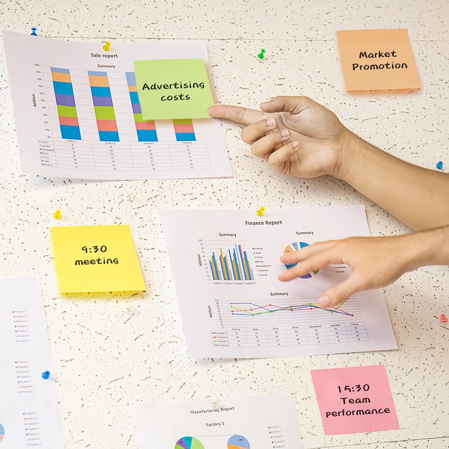 OWLKELA 800Pcs Coloured Sticky Notes, 75 X 75Mm, 8 Pads of 100 Sheets Self-Stick Notes, Sticky Notes Set for Marking and Highlighting Pages image number 5