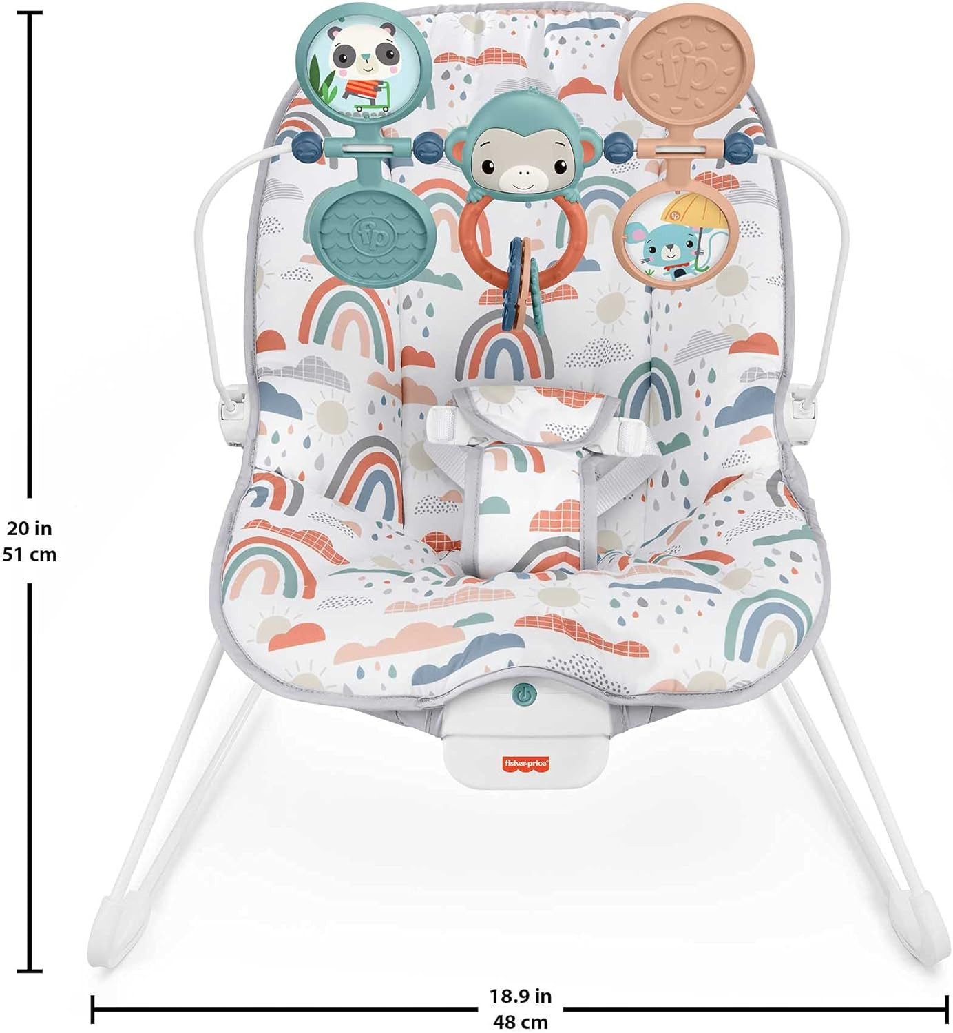 Fisher-Price Baby'S Bouncer Pacific Pebble, Portable Bouncing Chair for Soothing and Play for Newborns and Infants image number 3