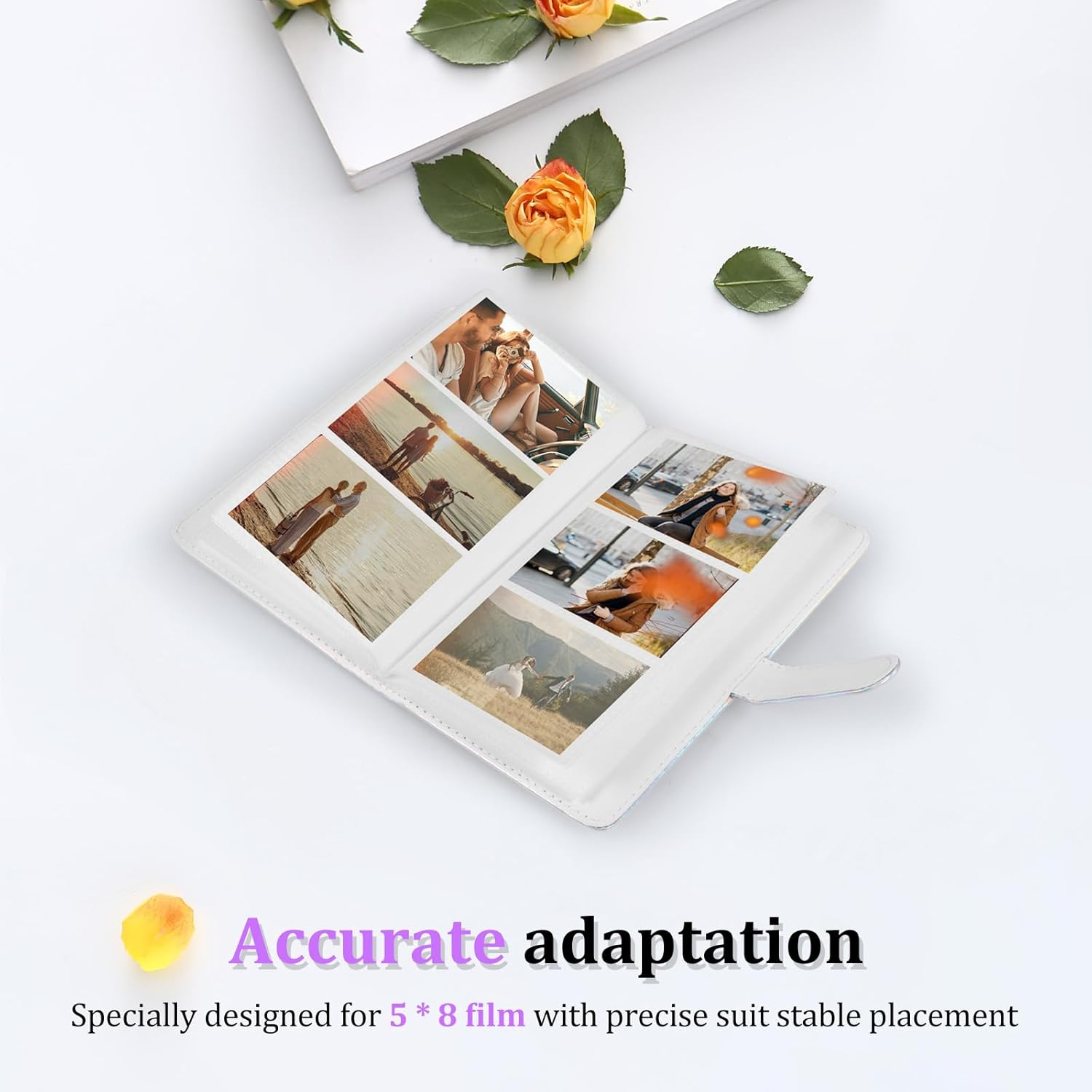 3Pcs 96 Pockets Mini Small Album for 5X8Cm Film Large Capacity Portable Photo Album Book for Boy Girl Birthday Wedding image number 2