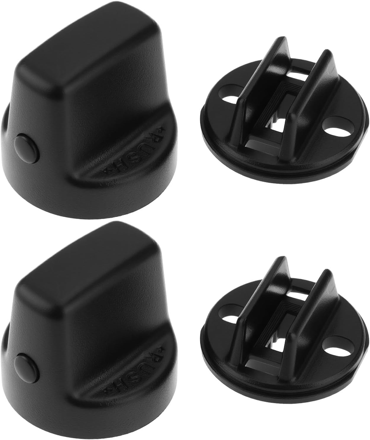 Ecsing 2 Sets Ignition Key Knob Push Turn Switch Base D461-66-141A-02 D6Y1-76-142 Compatible with Mazda CX-9 CX-7