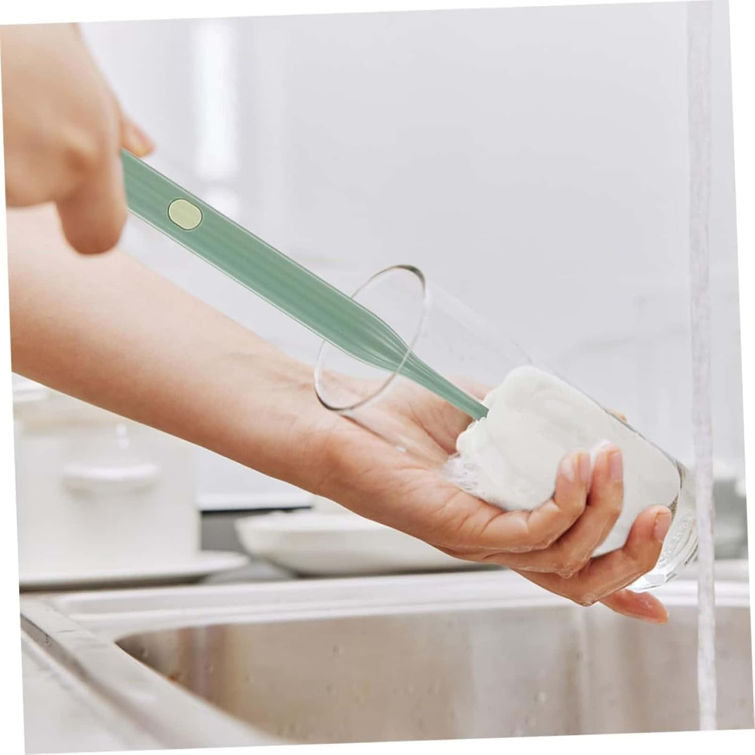 ARREBOL 3 Pack Bottle Cleaning Brush, Detachable & Scratch-Free Sponge Brush for Water Bottles, Glassware, Cups & Thermos image number 2