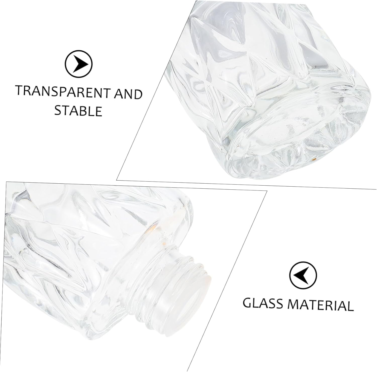 Glass Aromatherapy Bottles Empty Diffuser Bottles for Oil Decorative Fragrance for Home image number 1