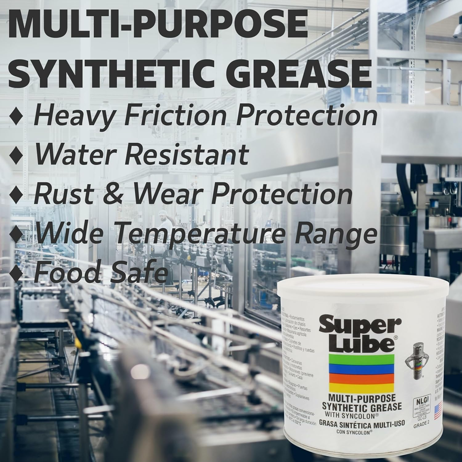 Super Lube Synthetic Grease with Syncolon Multi Purpose Lubricant 90Ml image number 4