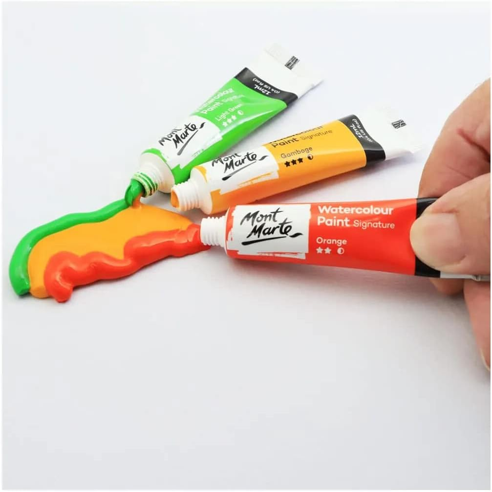 Mont Marte Watercolour Paint 24-Pieces Set, 12 Ml image number 4