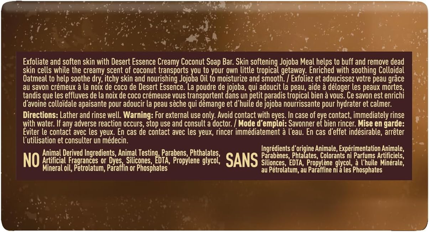 Desert Essence Bar Soap, Creamy Coconut, 5 Ounce image number 2