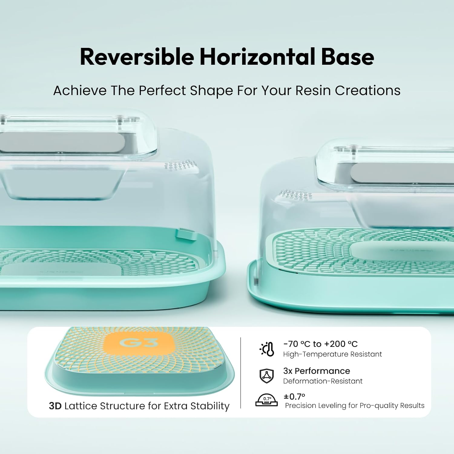 Resiners Resin Curing Machine G3 with UV Resin Light, 2-In-1 Uses, Auto Curing 2H/1Min, Adjustable Temperature & Timer, Resin Dryer with Reversible Base for Epoxy Mold Casting,Jewelry Making,Diy Decor image number 5