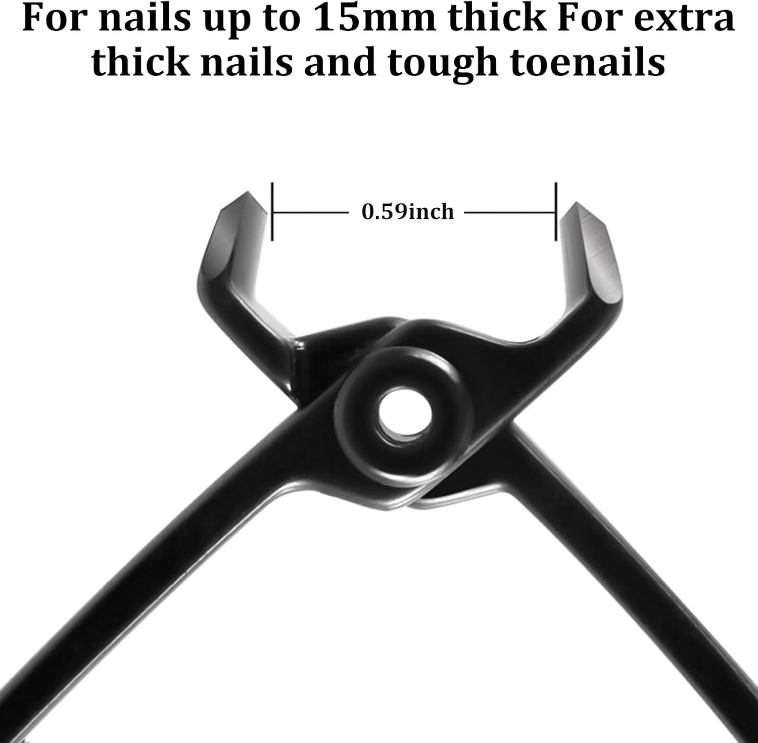 Thick Nail Clippers - 15Mm Wide Jaw Nail Cutter for Thick Toenail Stainless Steel Heavy Duty Toenail Clippers with Curved Blades Large Toenail Clippers for Men Seniors Elderly image number 6