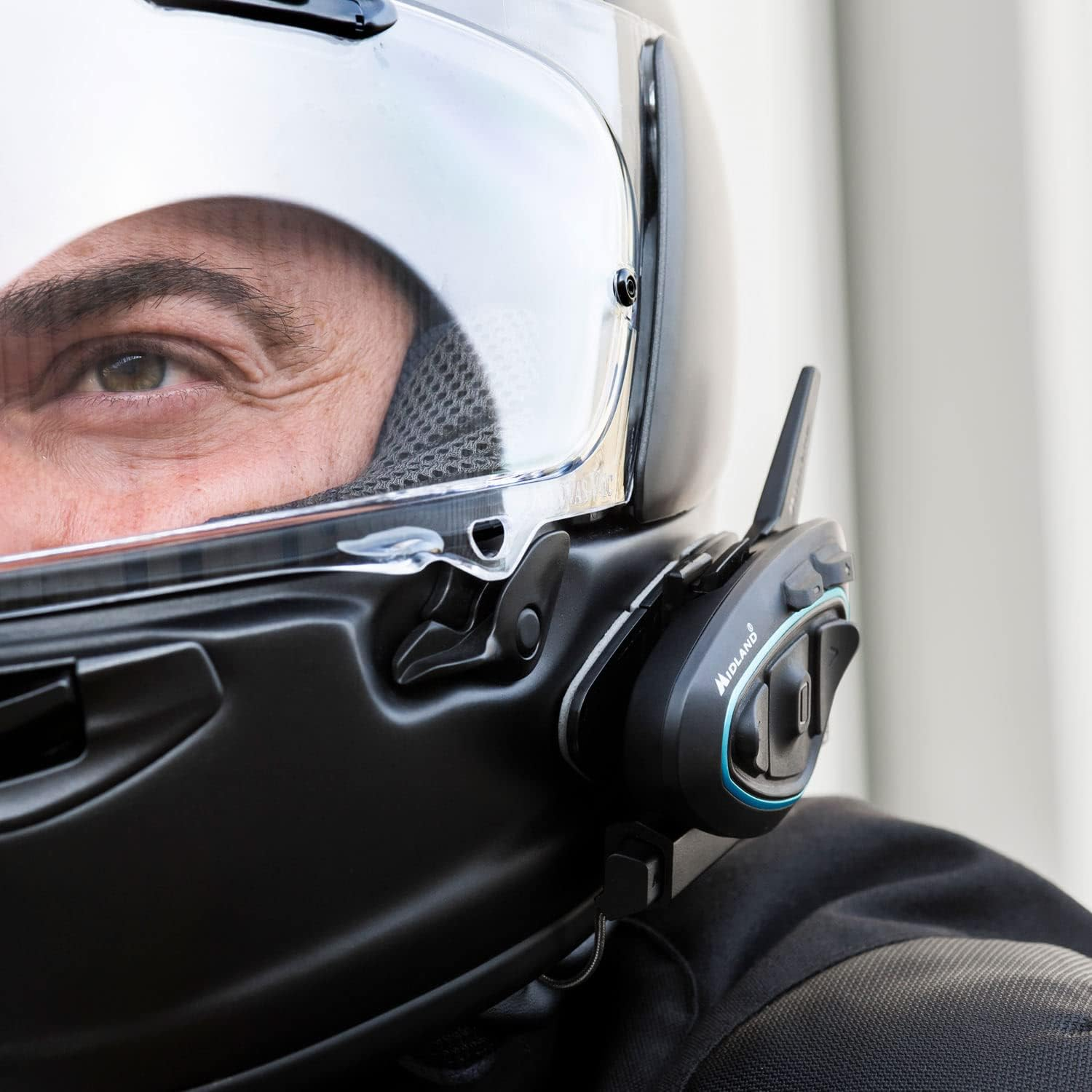 Midland BTX2 Pro S LR Double C1414.03, Bluetooth Communication System for Motorcyclists, IPX6 Waterproof Headset, Noise Cancellation, up to 8 People, 23H Battery, 1.6 Km image number 5