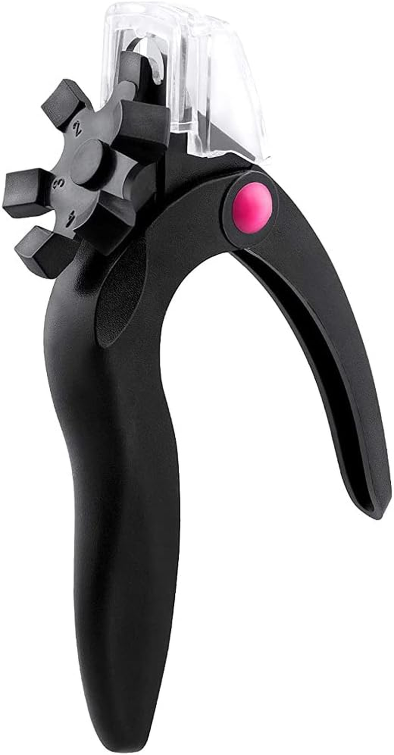 2PCS Nail Clipper Acrylic Nail Cutter Stainless Steel Nail Tips Cutter Gel False Nail Trimmer Fake Nail Clipper Adjustable Nail Art Manicure Tools，White+Black