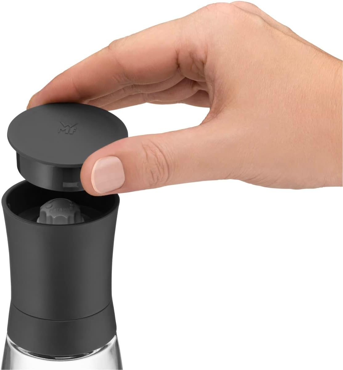 WMF Trend Spice Mill Set 2 Pieces Ceramic Grinder Salt Mill Pepper Mill Anthracite Grey