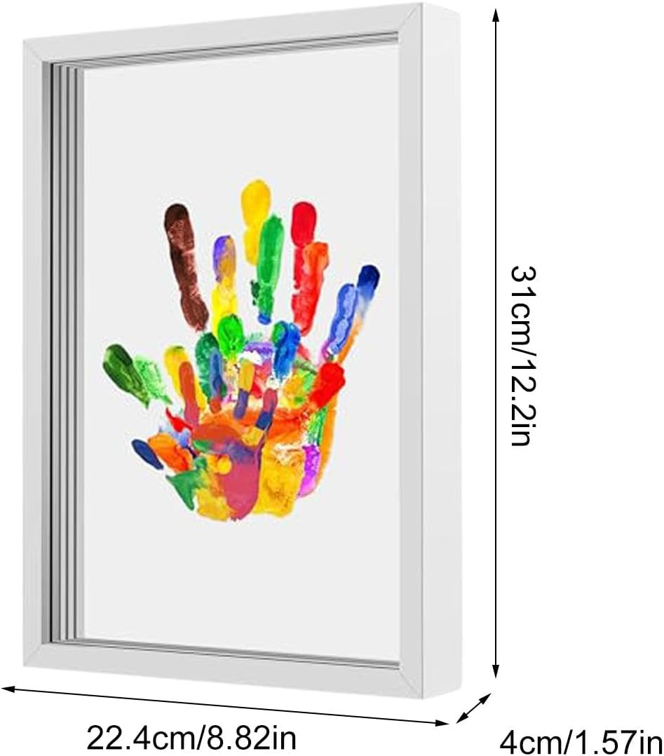 Family Handprint Frame - 630G Craft Keepsake Frame | Baby Hand Print Kit | Kid Handprint Frame | Family for | for Grandparents, Father'S Day, Mother'S Day,