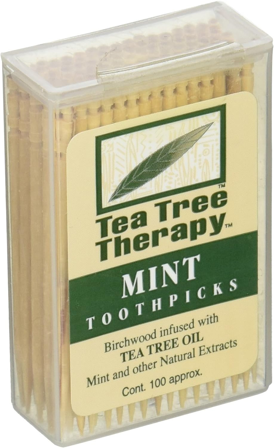 Tea Tree Therapy Mint Toothpicks 100 Ct (Pack of 1) image number 2