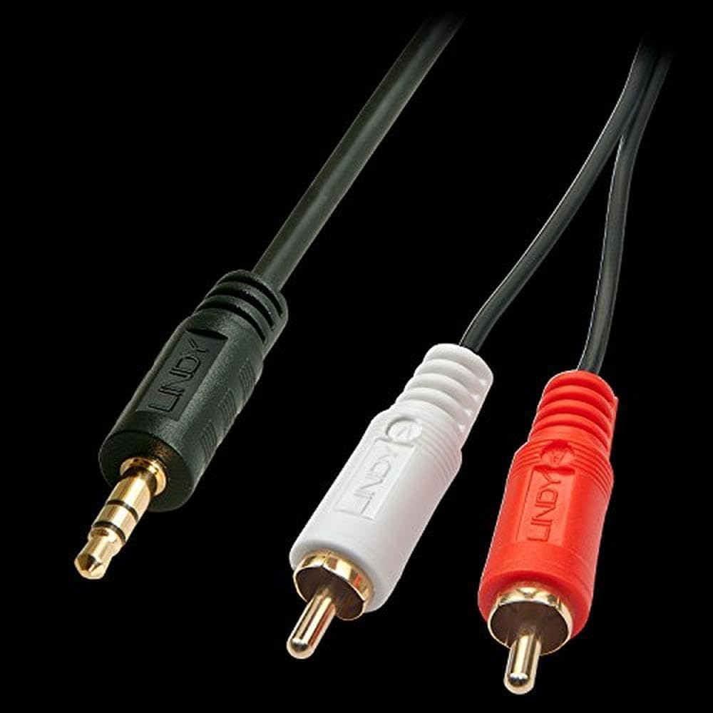 Lindy 3.5Mm RCA Audio Cable, 2 Meter Length