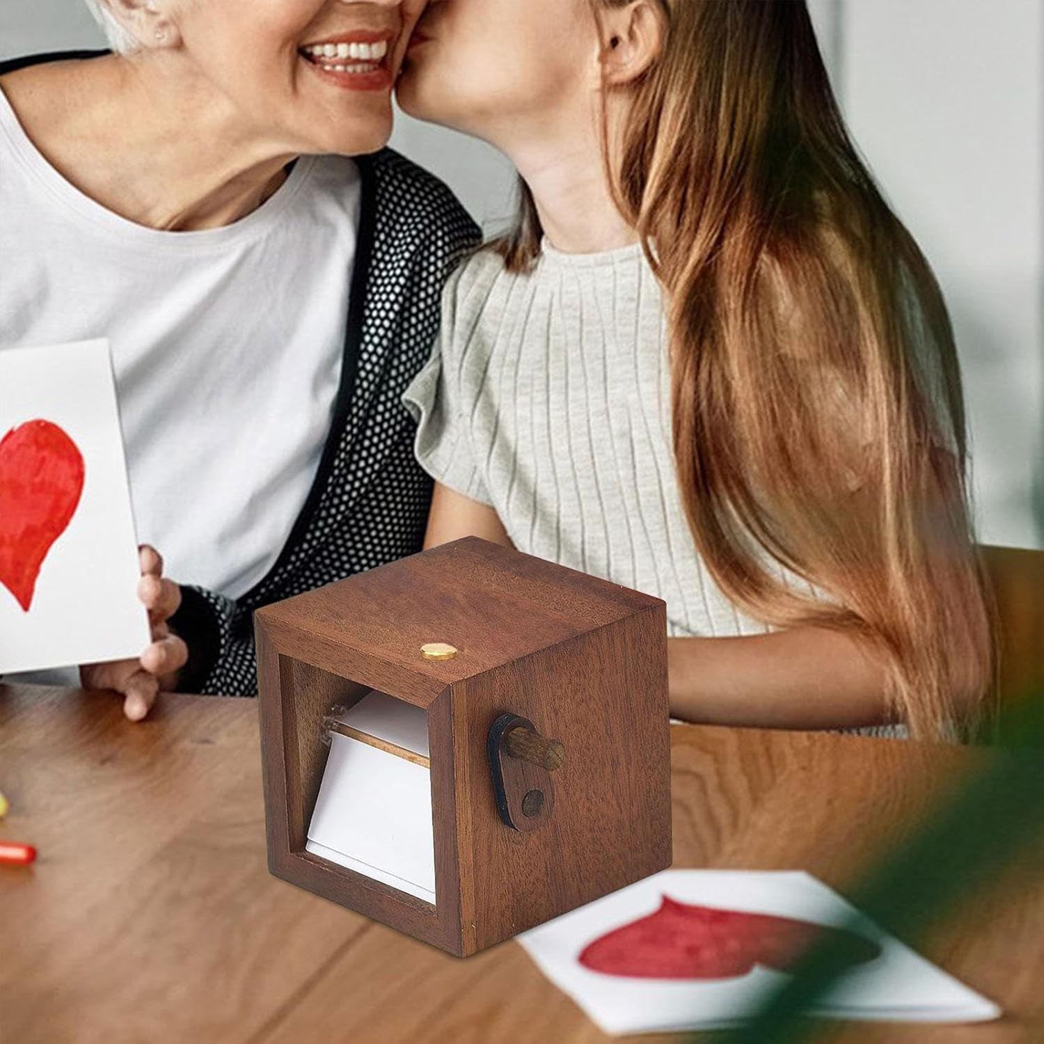 Manual Photo Album, Picture Flip Book, Unique Gift, DIY, Elegant Hand Crank Animation Machine for Anniversary, Mother'S Day, Birthday, 16 Pages, as Described image number 4