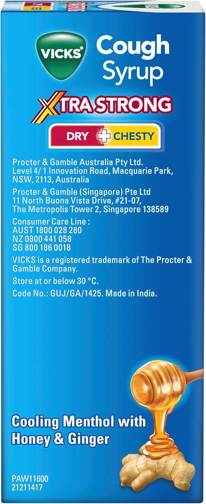 Vicks Cough Syrup Dry + Chesty Xtra Strong 200ML image number 5