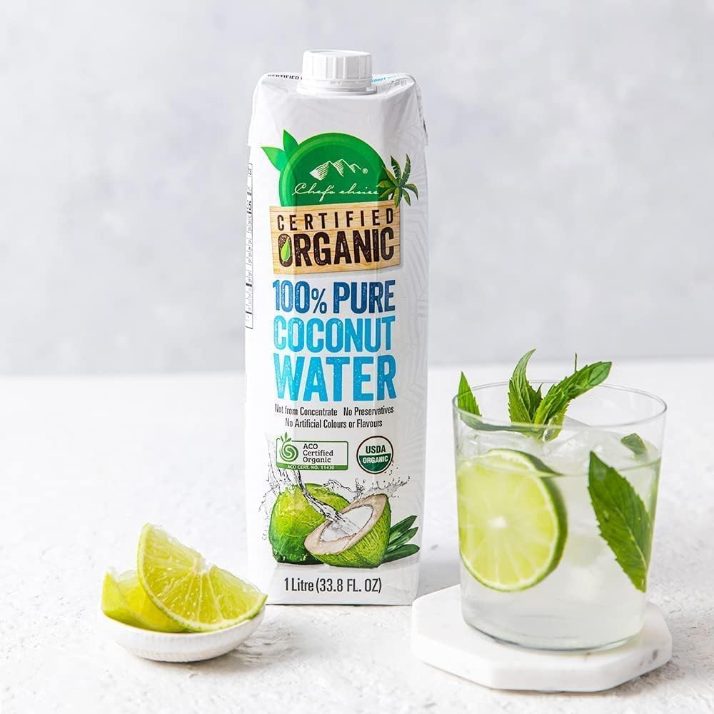 Chef'S Choice Organic 100% Pure Coconut Water 1L