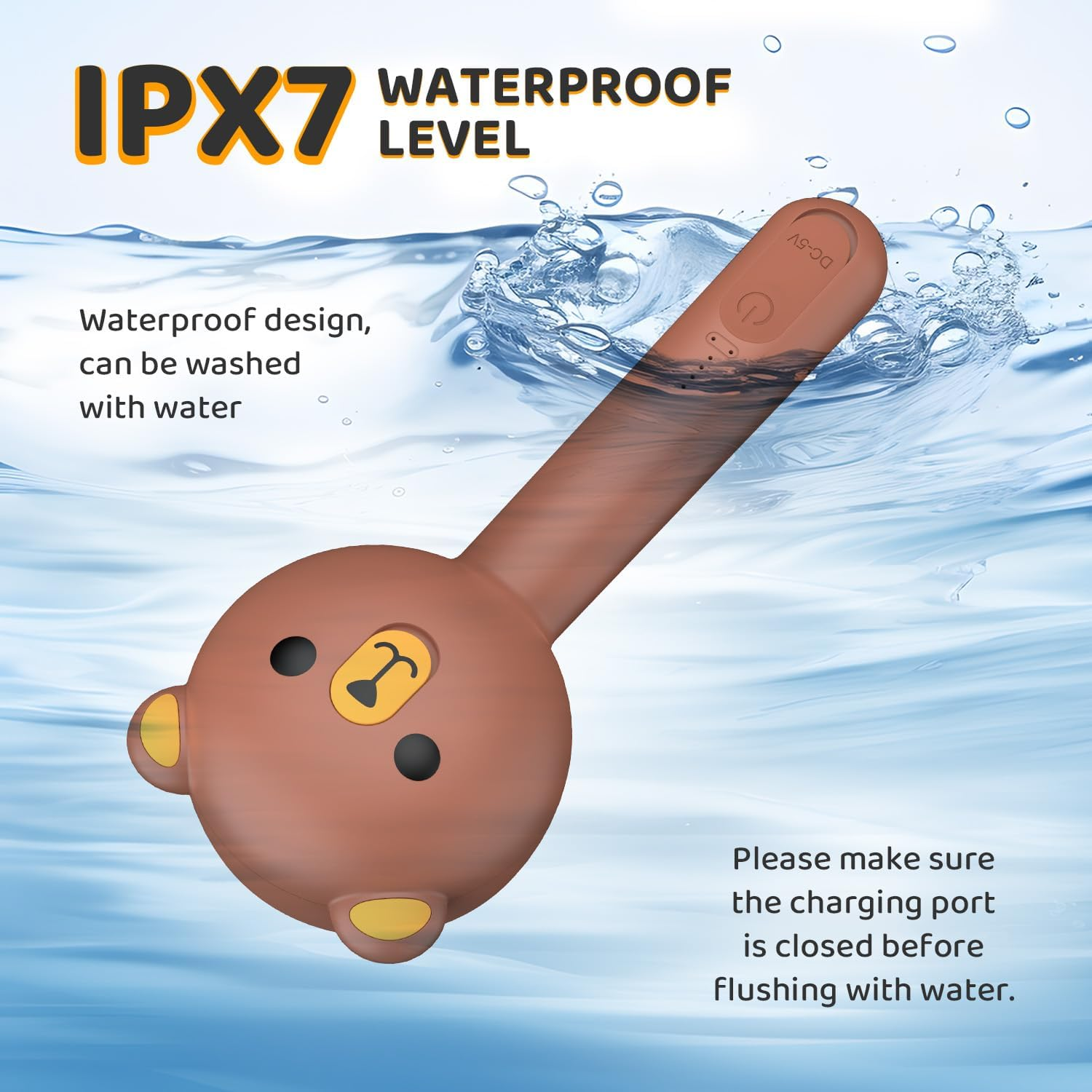 Cat Steam Brush, Self Cleaning Pet Spray Hair Removal Comb with Release Button, 3 in 1 Cat Brush for Indoor Cats, Waterproof Pet Grooming Brushes for Long Short Haired Dogs Cats（Brown） image number 4