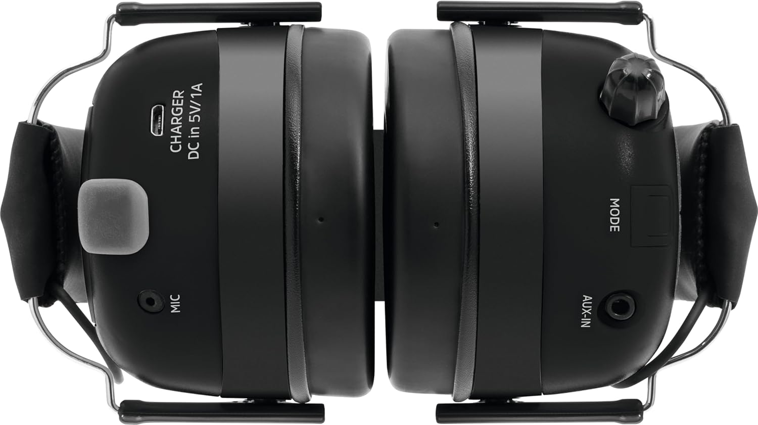 Technisat STEREOMAN DAB+ OD Wireless Stereo DAB+/FM Bluetooth Headphones (DAB+/FM Radio Reception, Short Antenna, Integrated Microphone, Ear Protectors, for Outdoor Use), Black image number 6