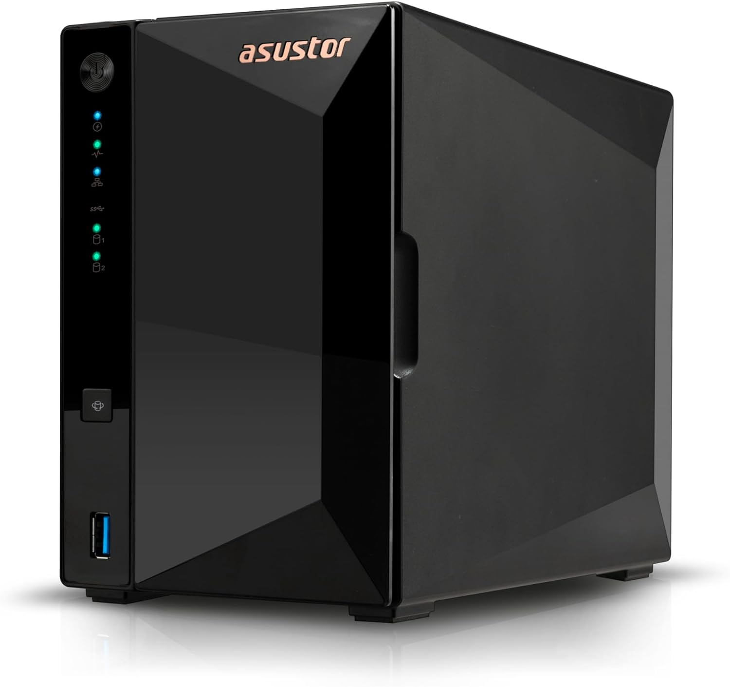 Asustor Drivestor 4 Pro Gen2 AS3304T V2, 4 Bay NAS Storage, 1.7Ghz Quad-Core, 2.5Gbe Port, 2GB RAM DDR4, Network Attached Storage Device for Home Personal Cloud Storage (Diskless)