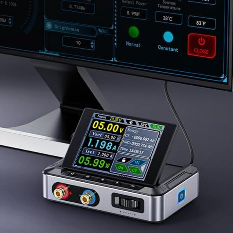 DC Power Supply DPS-150, Bench Power Supply with 4-Digit IPS Display, Portable PC Variable Power Supply, 0-30V 0-5A 0-150W Output & PD/QC/DC Input image number 1