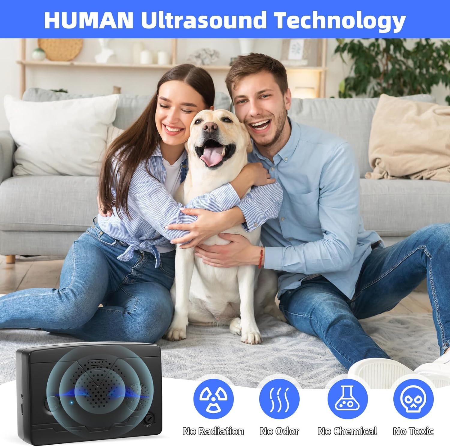 2Pack Ultrasonic Bat Repellent Outdoor for Attic,Bat Deterrent Devices Getting Rid of Bats,Bat Repellent Ultrasonic Indoor to Keep Bats Away from Porch,Upgraded Rechargeable Bat Repellent Outdoor image number 2