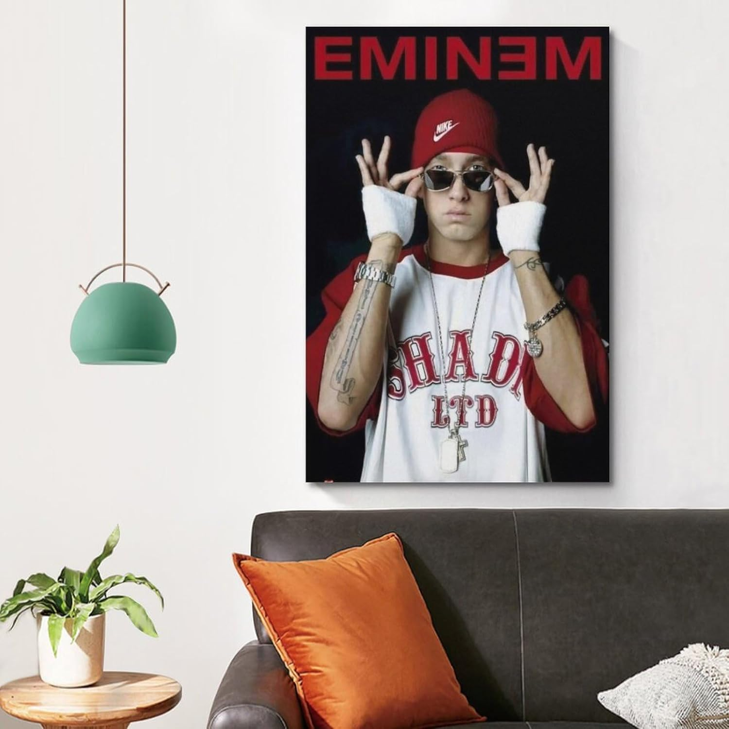 Rapper Eminem Poster Poster Canvas Painting Wall Art Picture Home Decor Print for Bedroom Living Room Dorm Study Bar Office 12X18Inch(30X45Cm) image number 2