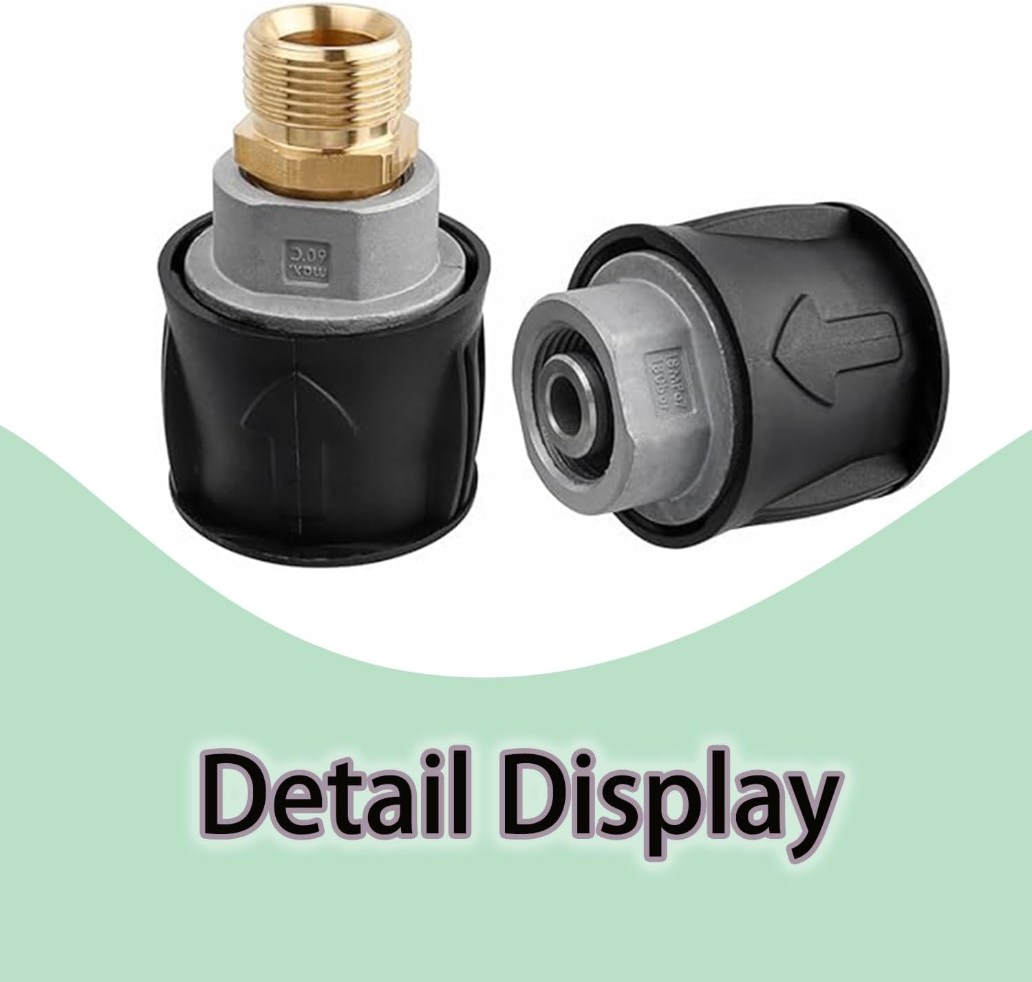 Quick Connector Replacement for Spray Guns and Electric Cleaning Machines, Quick Connect Hose Adapter for Karcher High-Pressure Cleaning Machine Hose, M22 14Mm Internal Thread Connector image number 6