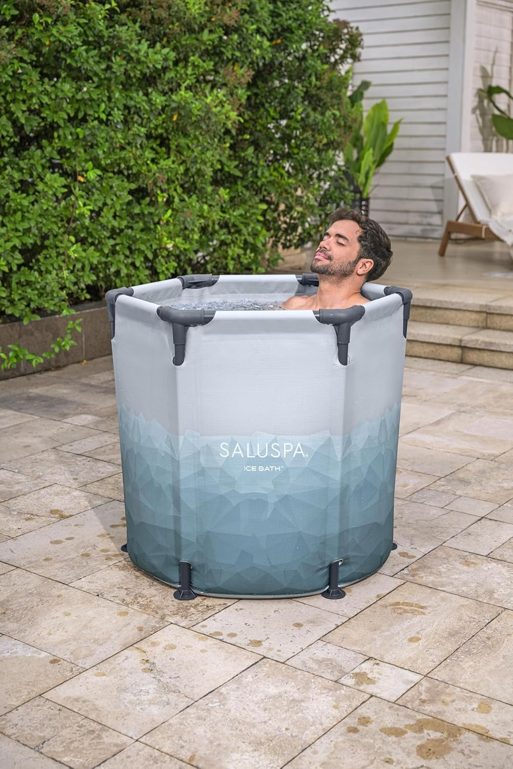 Bestway Saluspa Glacial Dip Cold Plunge Recovery Ice Bath Pod 1-Person (35.5" X 31.5") | round Cold Plunge Tub image number 5