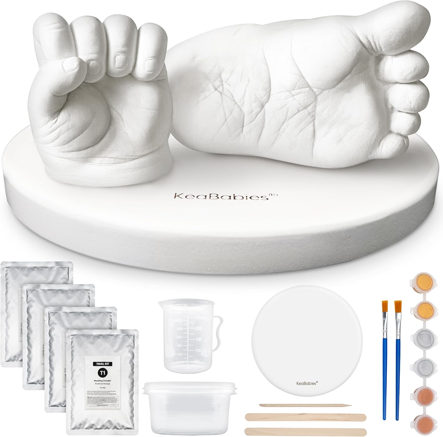 Reve Baby Casting Kit for Hand and Foot (Round, Cloud Gray)